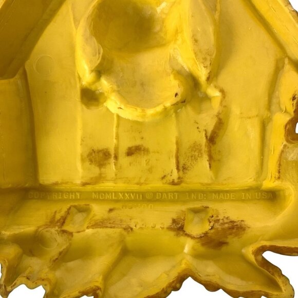 Vintage Dart Wall Plaque Chipmunks in Birdhouse Molded Plastic 1977 - Picture 5 of 6